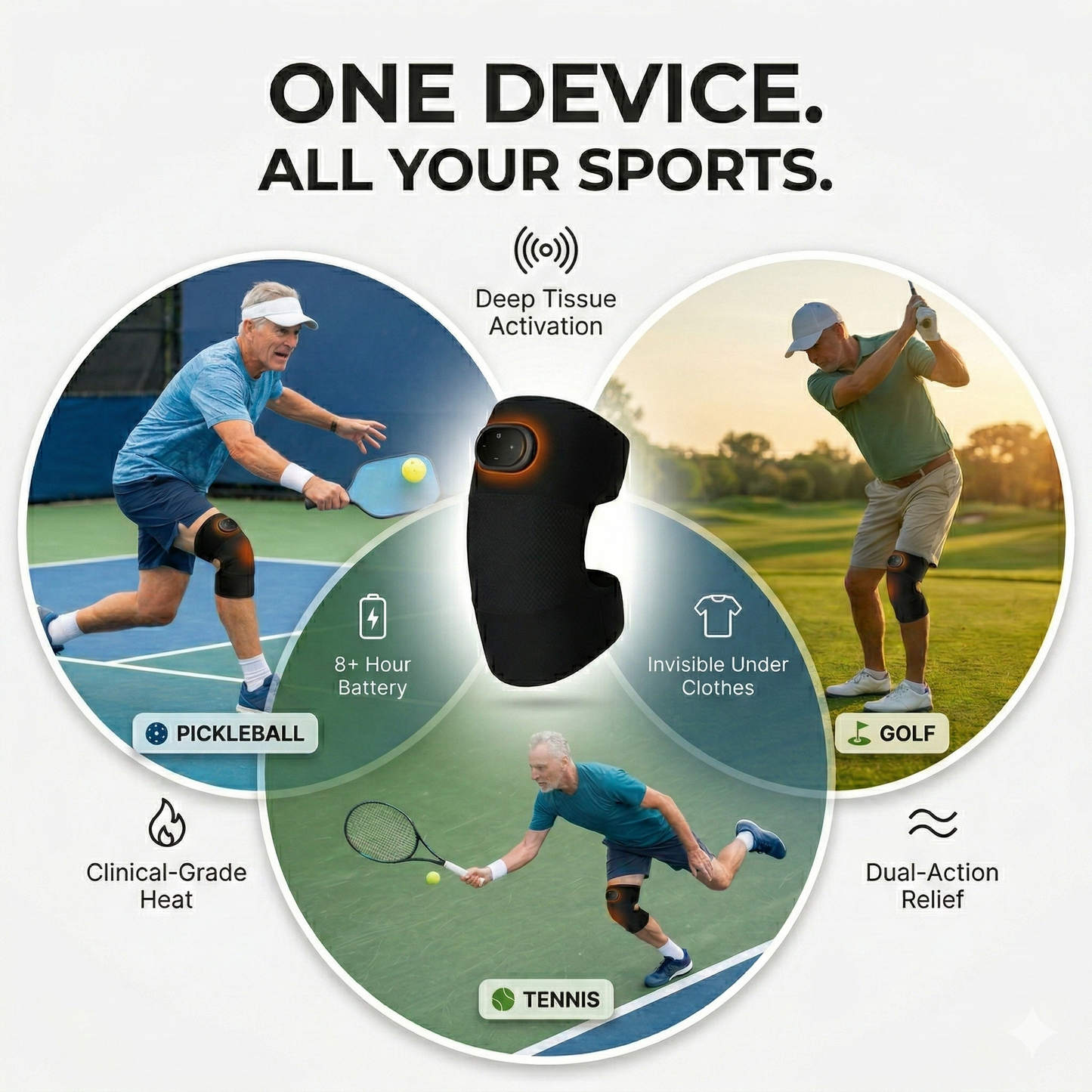 ThermaKnee Deep Tissue Knee-Pain Relief